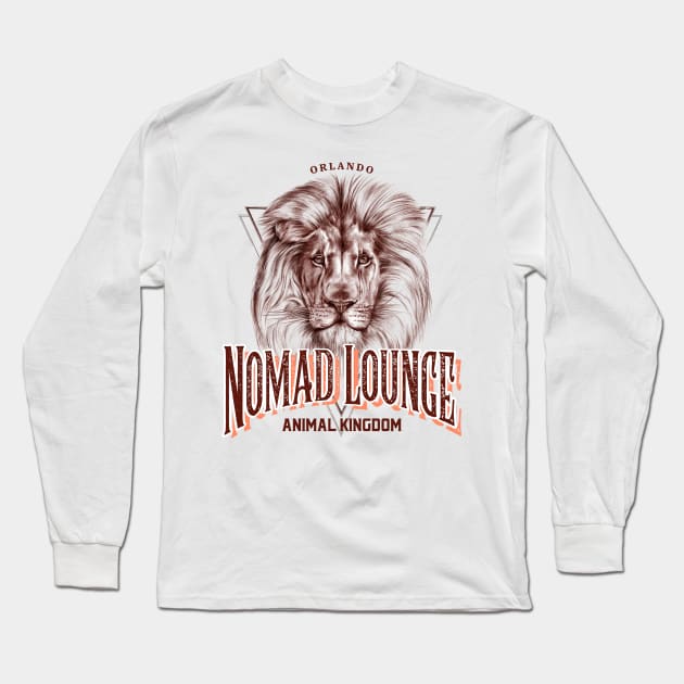 The Nomad Lounge in Animal Kingdom at Orlando Florida Long Sleeve T-Shirt by Joaddo